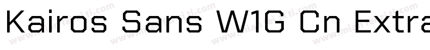 Kairos Sans W1G Cn ExtraBold Regula字体转换